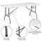 Flash Furniture White Pop Up Canopy Tent and Bi-Fold Table Set JJ-GZ10PKG183Z-WH-GG - alternate 3